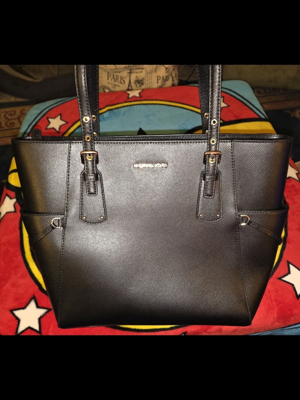 Michael Kors Black Saffiano Leather Tote New Without Tags